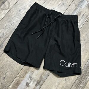 Calvin Klein Black & White Swim Trunks shorts